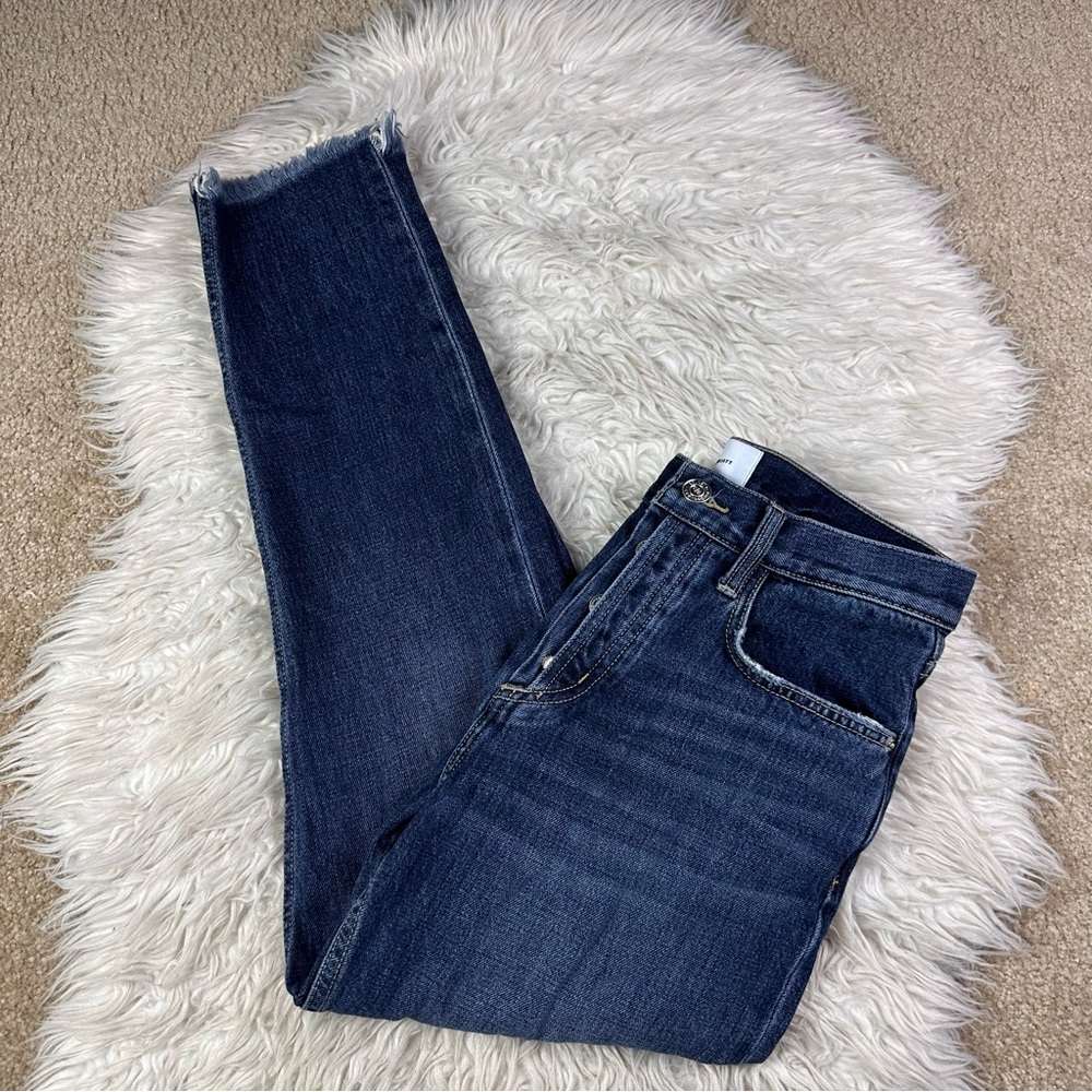 Current/Elliott Medium Wash Exposed Button Fly Cr… - image 2